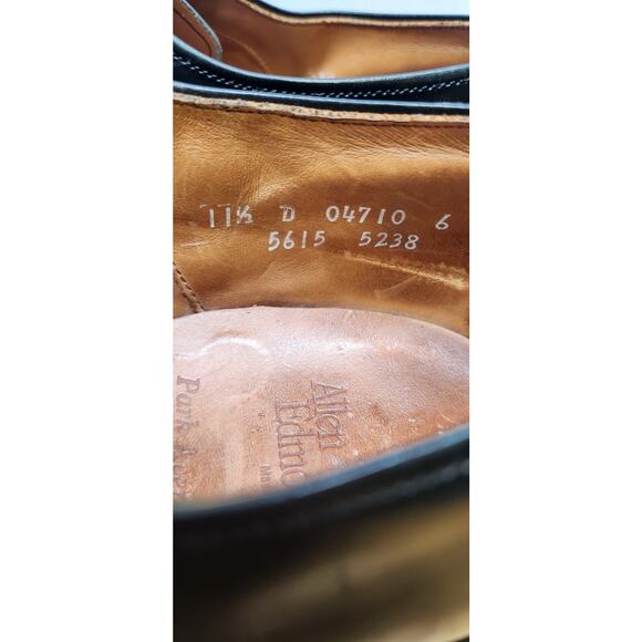 Allen Edmonds Park Avenue Oxford Black Leather Men\'s Dress Shoes 11.5 D main image 9